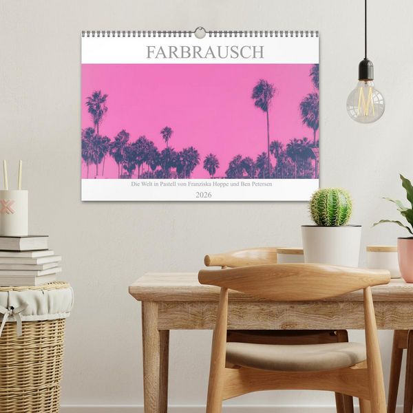 Produktbild: Farbrausch - die Welt in Pastell (Wandkalender 2026 DIN A3 quer), CALVENDO Monatskalender