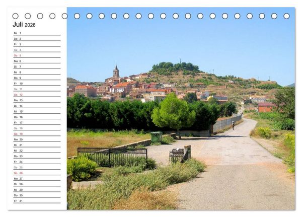 Produktbild: Jakobsweg - Camino Frances (Tischkalender 2026 DIN A5 quer), CALVENDO Monatskalender