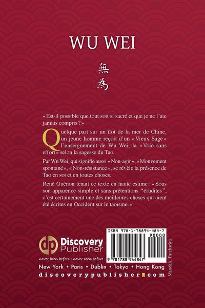 Produktbild: Wu Wei - Le Tao, l'Art, l'Amour d'apr&egrave;s Lao Tse