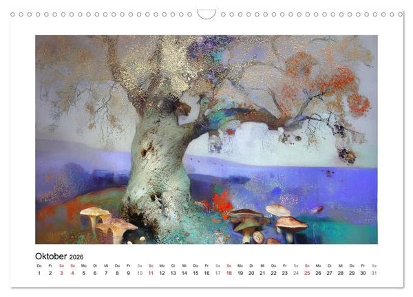 Produktbild: Das blau-violette Jahr (Wandkalender 2026 DIN A3 quer), CALVENDO Monatskalender