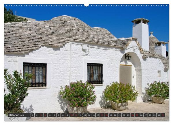 Produktbild: Trulli in Apulien - Einzigartige Rundh&auml;user im S&uuml;den Italiens (Wandkalender 2026 DIN A2 quer), CALVENDO Monatskalender