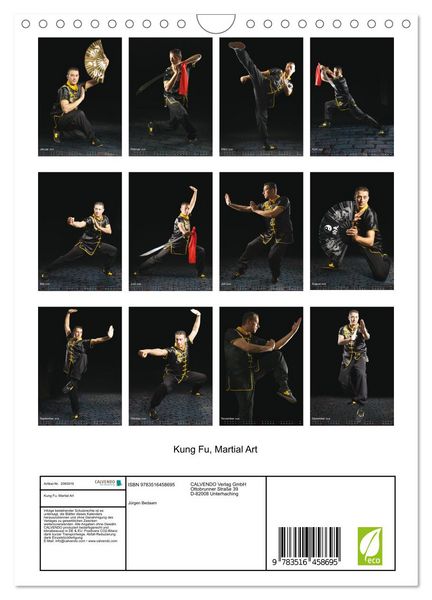 Produktbild: Kung Fu, Martial Art (Wandkalender 2026 DIN A4 hoch), CALVENDO Monatskalender