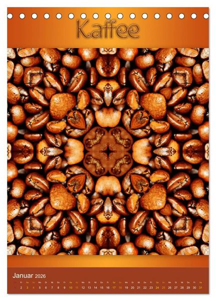 Produktbild: Kulinarische Mandalas (Tischkalender 2026 DIN A5 hoch), CALVENDO Monatskalender