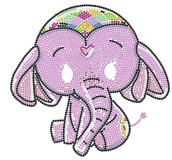 Produktbild: DIAMOND DOTZ - Diamond Painting Baby Elefant