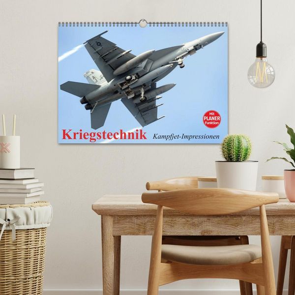Produktbild: Kriegstechnik. Kampfjet-Impressionen (Wandkalender 2026 DIN A3 quer), CALVENDO Monatskalender