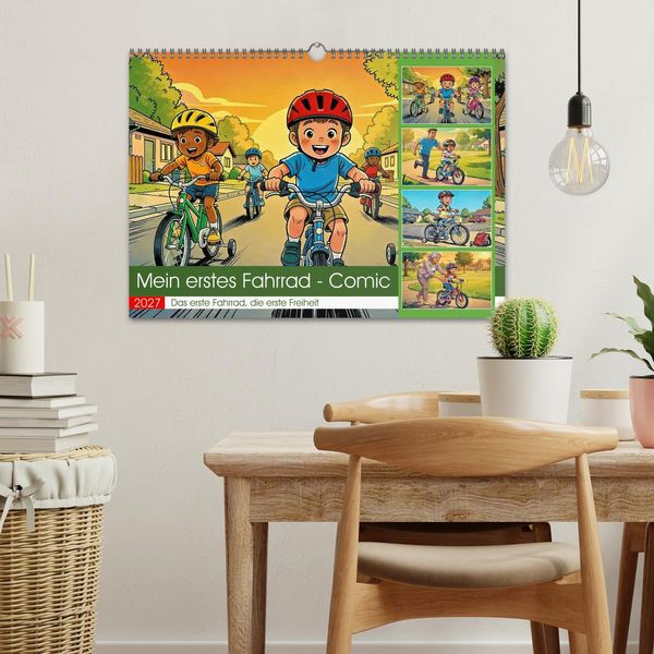 Produktbild: Mein erstes Fahrrad - Comic (Wandkalender 2027 DIN A3 quer), CALVENDO Monatskalender