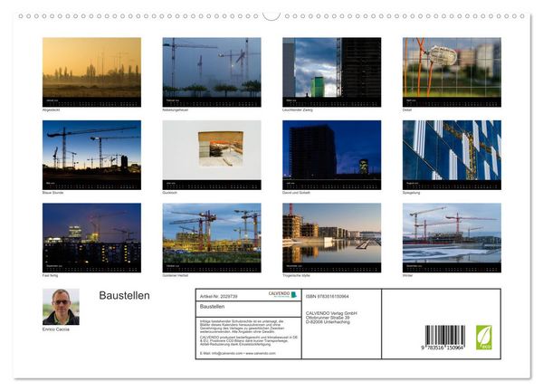 Produktbild: Baustellen (hochwertiger Premium Wandkalender 2026 DIN A2 quer), Kunstdruck in Hochglanz