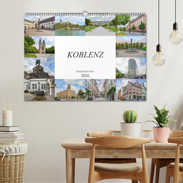 Produktbild: Koblenz Stadtansichten (Wandkalender 2026 DIN A2 quer), CALVENDO Monatskalender