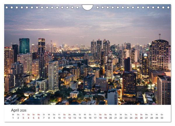 Produktbild: Bangkok - Die einzigartige Hauptstadt von Thailand. (Wandkalender 2026 DIN A4 quer), CALVENDO Monatskalender