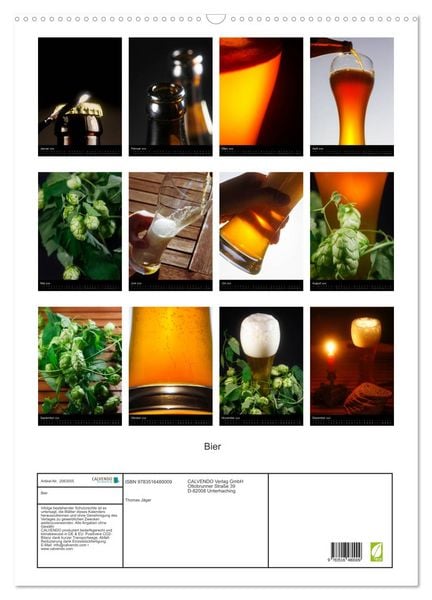 Produktbild: Bier (Wandkalender 2026 DIN A2 hoch), CALVENDO Monatskalender
