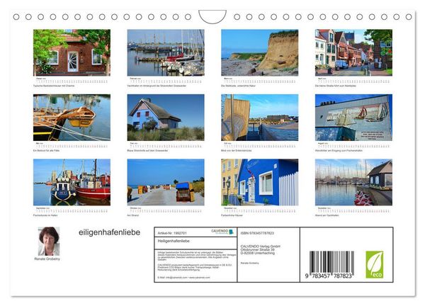 Produktbild: Heiligenhafenliebe (Wandkalender 2026 DIN A4 quer), CALVENDO Monatskalender