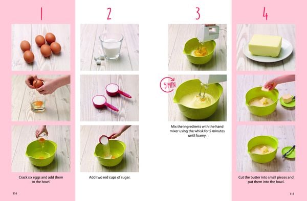 Produktbild: Kids Easy Cup Cookbook: Baking with Kids (Part 1), Baking box set incl. 5 colorful measuring cups