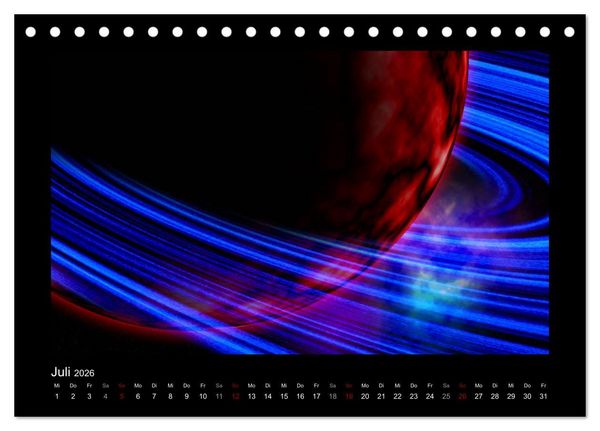 Produktbild: Magisches Universum (Tischkalender 2026 DIN A5 quer), CALVENDO Monatskalender