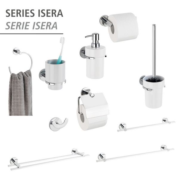 Produktbild: UV-Loc&reg; Toilettenpapierhalter mit Deckel Mod. Isera, Befestigen ohne Bohren
