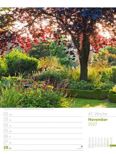 Produktbild: Gartengl&uuml;ck Wochenplaner Kalender 2027