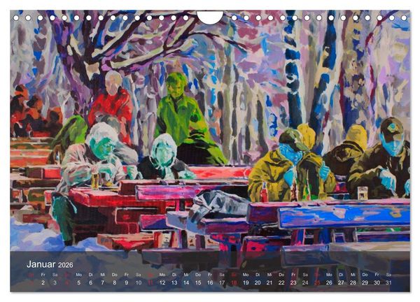 Produktbild: Alena Steinlechner, Acryl auf Leinwand (Wandkalender 2026 DIN A4 quer), CALVENDO Monatskalender