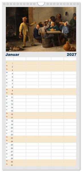 Produktbild: Familienplaner 2027 - Party Time - Das Fest in der Kunst mit 5 Spalten (Wandkalender, 21 x 45 cm) CALVENDO