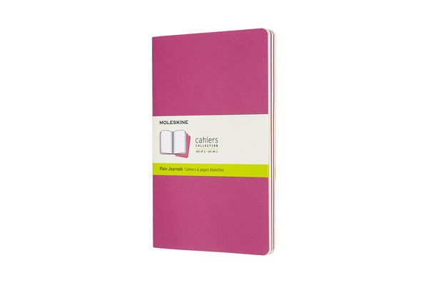 Moleskine Cahier Large/A5, 3er Set, Blanko, Kinetisches Pink, von , Moleskine, 8058647629681