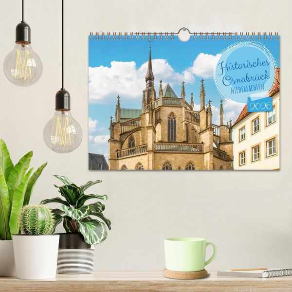 Produktbild: Historisches Osnabr&uuml;ck - Niedersachsen (Wandkalender 2026 DIN A4 quer), CALVENDO Monatskalender
