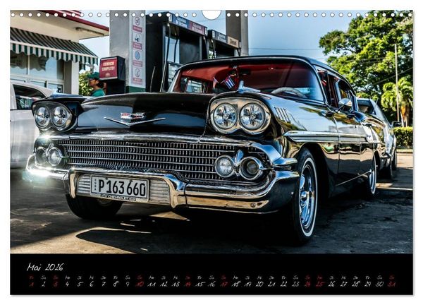 Produktbild: Kubas Klassische Automobile 2026 (Wandkalender 2026 DIN A3 quer), CALVENDO Monatskalender