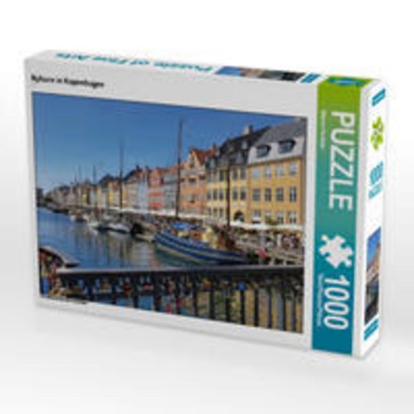 CALVENDO Puzzle Nyhavn in Kopenhagen | 1000 Teile Lege-Größe 64x48cm Foto-Puzzle für glückliche Stunden