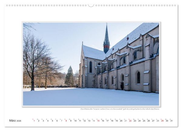 Produktbild: Emotionale Momente: Abtei Marienstatt im Westerwald (Wandkalender 2026 DIN A2 quer), CALVENDO Monatskalender
