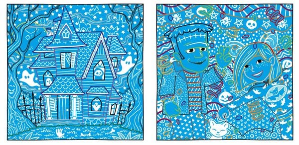 Produktbild: Zauberpapier Malbuch Happy Halloween
