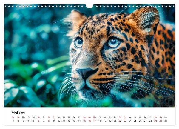 Produktbild: Gefleckte Schatten - Im Bann der Leoparden (Wandkalender 2027 DIN A3 quer), CALVENDO Monatskalender