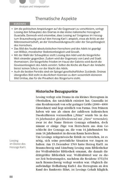Produktbild: Lekt&uuml;rehilfen Gotthold Ephraim Lessing "Emilia Galotti"