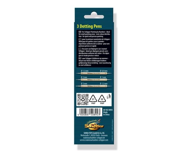Produktbild: MNZ - 3 Dotting Pen's doppelseitig