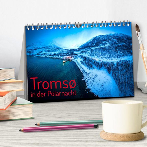 Produktbild: Troms&oslash; in der Polarnacht (Tischkalender 2026 DIN A5 quer), CALVENDO Monatskalender
