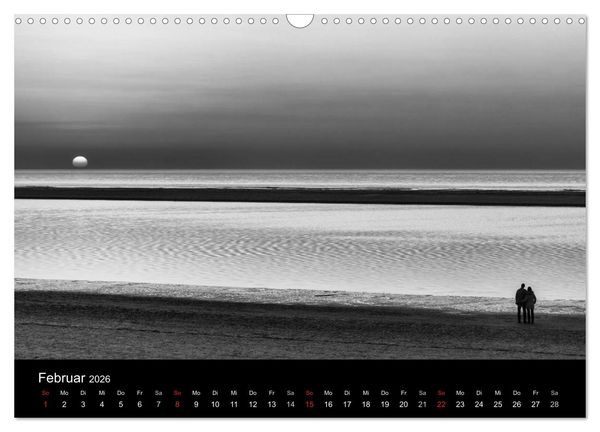 Produktbild: Das Licht in Schwarz und Wei&szlig; (Wandkalender 2026 DIN A3 quer), CALVENDO Monatskalender