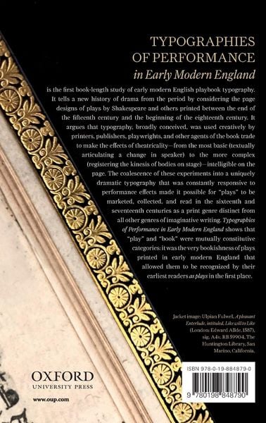Produktbild: Typographies Perform Early Mod Eng C