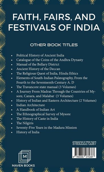 Produktbild: Faith, Fairs, and Festivals Of India