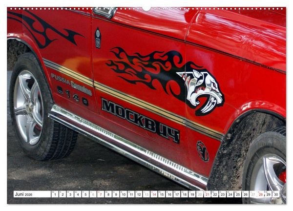 Produktbild: MOSKWITSCH - Auto-Legende der UdSSR (hochwertiger Premium Wandkalender 2026 DIN A2 quer), Kunstdruck in Hochglanz