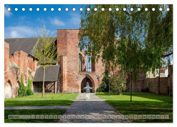 Produktbild: Ein Bummel durch die Hansestadt Stralsund (Tischkalender 2026 DIN A5 quer), CALVENDO Monatskalender
