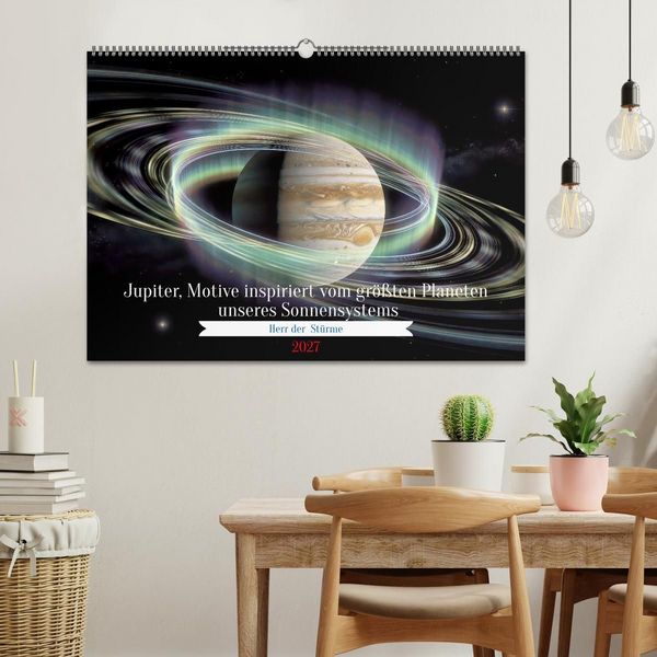 Produktbild: Jupiter, Motive inspiriert vom gr&ouml;&szlig;ten Planeten unseres Sonnensystems (Wandkalender 2027 DIN A2 quer), CALVENDO Monatskalender