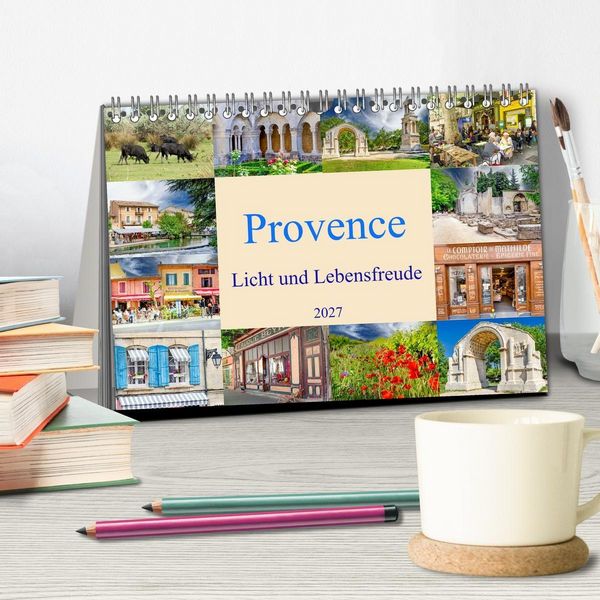 Produktbild: Provence. Licht und Lebensfreude (Tischkalender 2027 DIN A5 quer), CALVENDO Monatskalender
