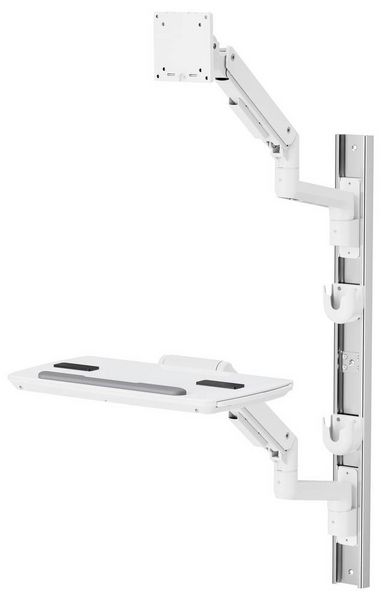 Produktbild: SpeaKa Professional Monitor-Wandhalterung SP-MM-961 1 Display(s) 43,2cm (17\") - 124,5cm (49\") Wei&szlig; H&ouml;henverstellbar, Schwenkbar