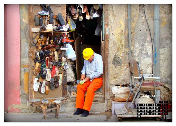 Produktbild: Zapateros - Schuhmacher in Havanna (Tischkalender 2026 DIN A5 quer), CALVENDO Monatskalender