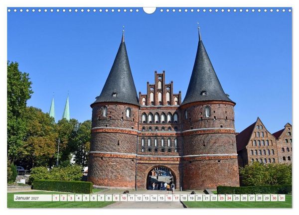Produktbild: L&uuml;beck, die sehenswerte Hansestadt an der Ostsee (Wandkalender 2027 DIN A3 quer), CALVENDO Monatskalender