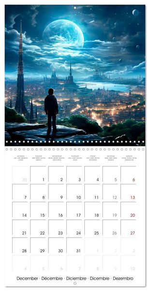 Produktbild: DISTANT WORLDS Explore the universe (Wall Calendar 2026 12 &times; 12 Inch) CALVENDO 12 Month Wall Calendar