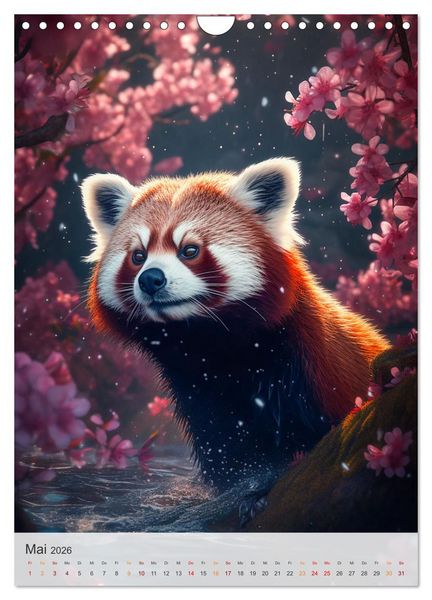 Produktbild: Lustige rote Panda (Wandkalender 2026 DIN A4 hoch), CALVENDO Monatskalender