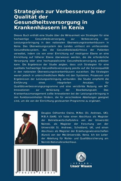 Produktbild: Strategien zur Verbesserung der Qualit&auml;t der Gesundheitsversorgung in Krankenh&auml;usern in Kenia