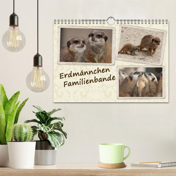 Produktbild: Erdm&auml;nnchen Familienbande (Wandkalender 2026 DIN A4 quer), CALVENDO Monatskalender