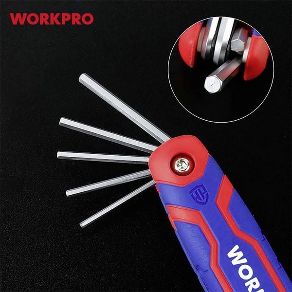 Produktbild: WorkPro Au&szlig;en-Sechskant Sechskantschl&uuml;ssel 1.5 mm, 2.0 mm, 2.5 mm, 3.0 mm, 4.0 mm, 5.0 mm, 6.0 mm, 8.0 mm