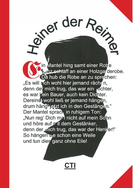 Produktbild: Heiner der Reimer (1) - Eine Anthologie