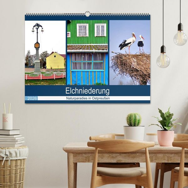 Produktbild: Elchniederung - Naturparadies in Ostpreu&szlig;en (Wandkalender 2026 DIN A2 quer), CALVENDO Monatskalender