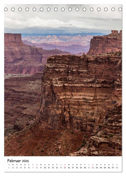 Produktbild: Eine Reise durch die Canyons der USA (Tischkalender 2026 DIN A5 hoch), CALVENDO Monatskalender