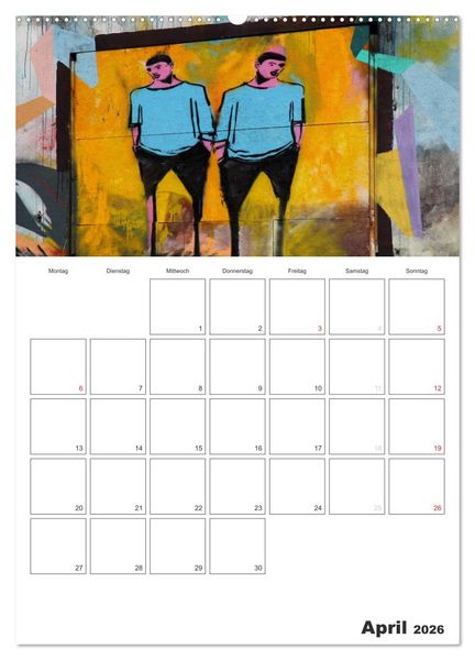 Produktbild: GRAFFITI 2026 / Planer (Wandkalender 2026 DIN A2 hoch), CALVENDO Monatskalender